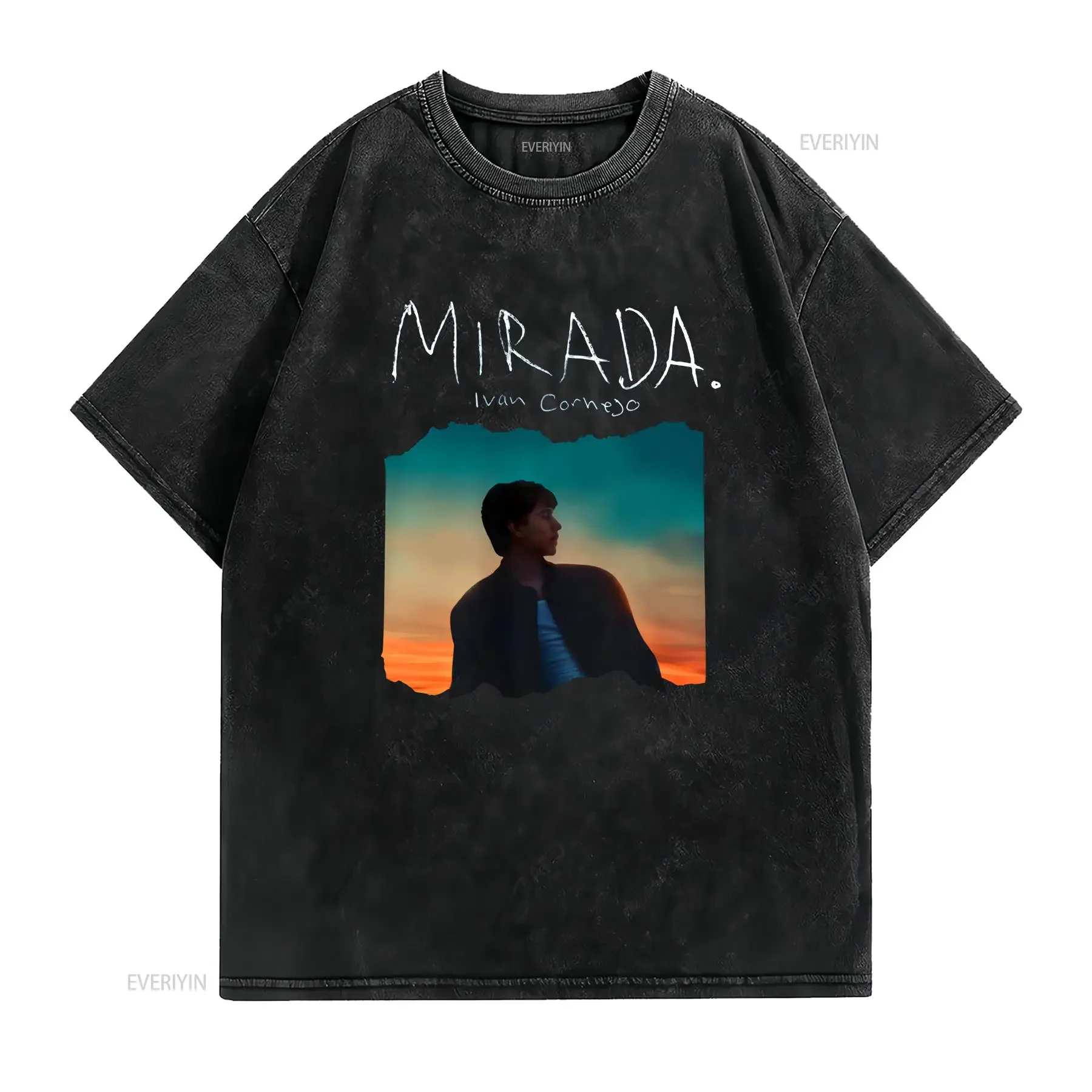 Ivan Cornejo Mirada Tour 2024 Fan Inspired CornejoTour T Shirt Front Only vintage Washed Breathable Stretched Versatile homme