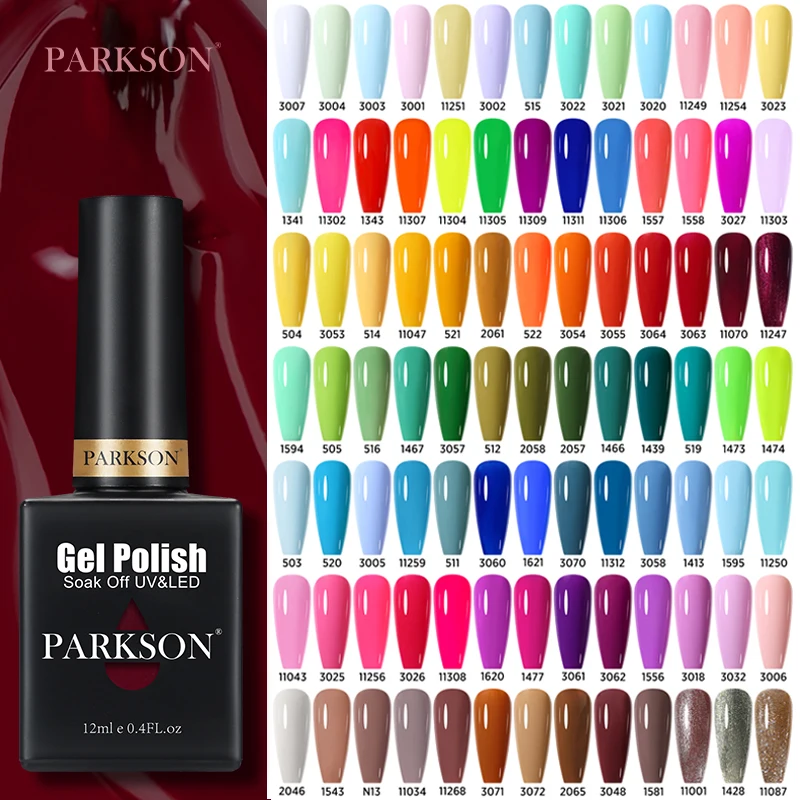 

Parkson 12ml UV Gel Nail Polish Soak Off Red Color UV Nail Art Semi-permanent Varnish Nails Supplies DIY Gellak All For Manicure