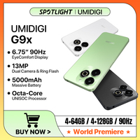 [World Premiere]UMIDIGI G9x Android 14 GO Smartphone Octa-Core 13MP+5MP Camera 4GB 128GB 6.75” HD+ Water Drop Display 5000mAh