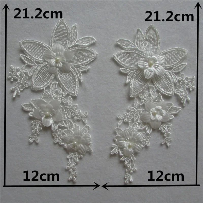 Multiple style selection 3D ABS pearl flower Lace collar Everything for sewing Application Embroidered Laces trim Accessories