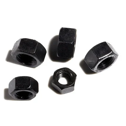 1pcs M18 M20 M22 M24 M27 M30 M36 hexagon lock nuts outer hex screw cap nut alloy steel black color GB6170