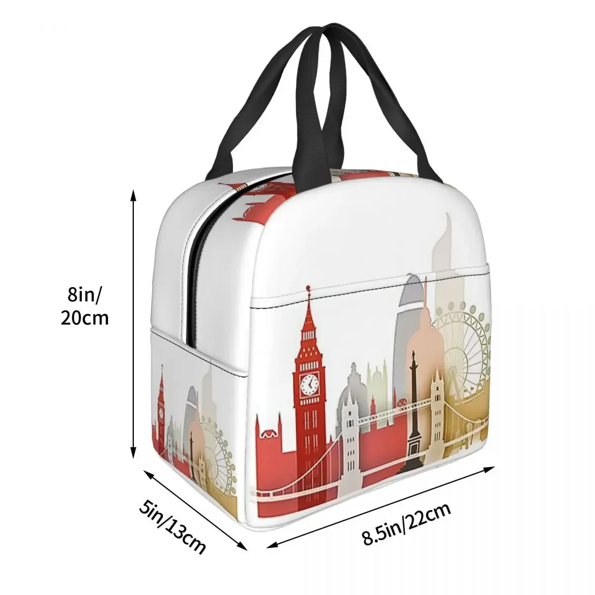 London Insulated Lunch Bag for Kids School Cooler Thermal Food Box Tote Portable Lunch Boxes Container view 6
