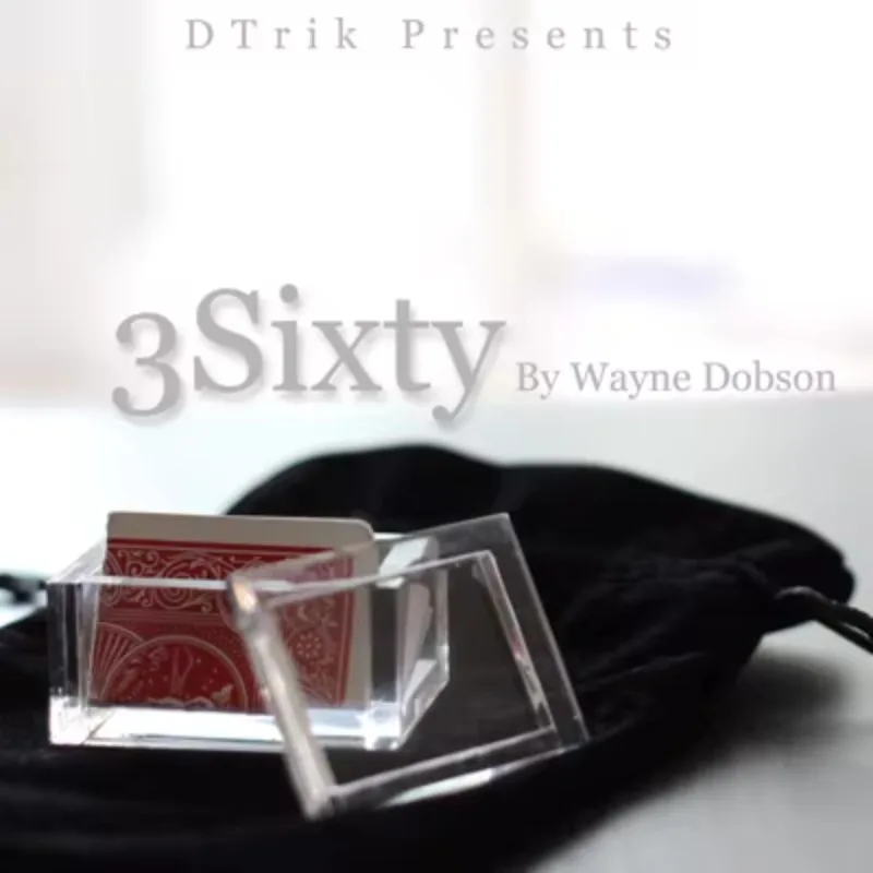 3Sixty by Wayne Dobson Magic Tricks Magician Predict Slected Card Magia Stage Gimmick Comedy Mentalism Magic Transparent Box