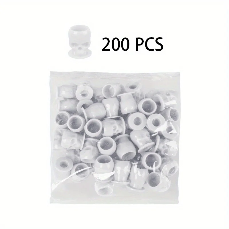 

1 bag 200pcs Disposable Tattoo Pigment Cup Color Pigment Cup Tattoo Pigment Holder Skull Tattoo Ink Cup