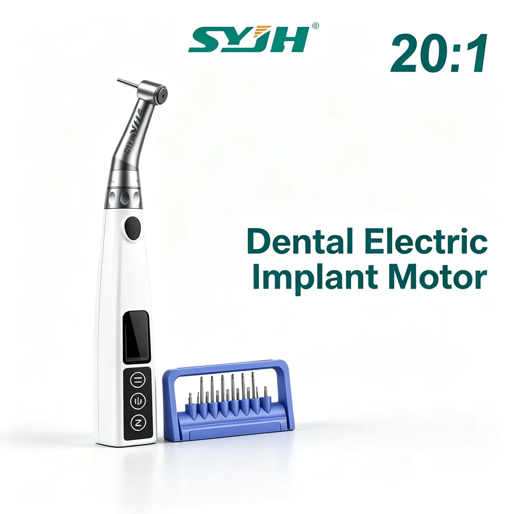 

SYJH 20:1 Wireless Dental Implant Motor Adjustable Torque Driver Torque Wrench with 16pcs Screwdrivers Dentist Equipment Tools