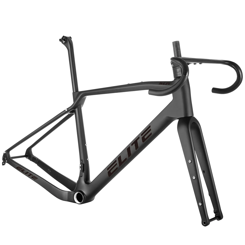 ELITE Carbon-Rennrad-Gravel-Rahmen, Maßgefertigter Rahmen 100-142, Fahrrad mit Scheibenbremse, Gravel 700C Steckachsen-Faser-Rahmenset, Max. Reifendurchmesser 47mm – Detail 7