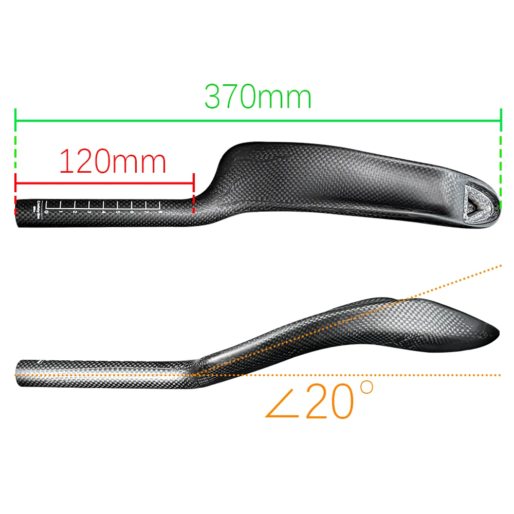 Carbonfaser-Fahrradstütze TT-Lenker, Clip-on-Aero-Stangen, Lenkerverlängerung, Triathlon-Zeitfahren, mechanisch und elektronisch – Detail 3