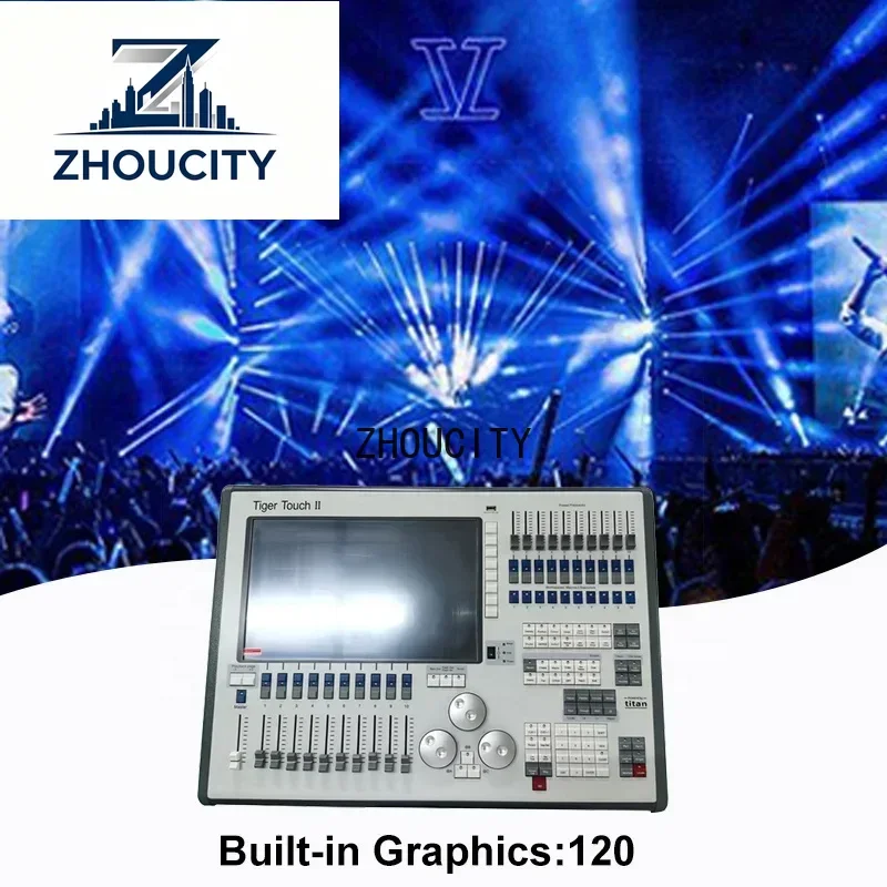 ZHOUGrace Disco Party Stage Lighting Console Night Club Tiger Touch 2 DMX Controller