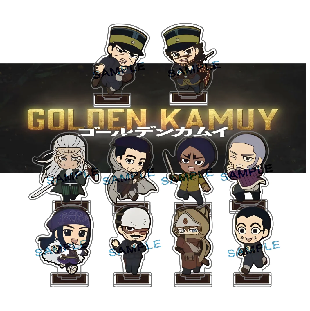 Golden Kamuy Anime Acrylic Stand Keychain Figure Collectible Model Desk Decor Cartoon Character Stand Ornament Gift Saichi Asirp