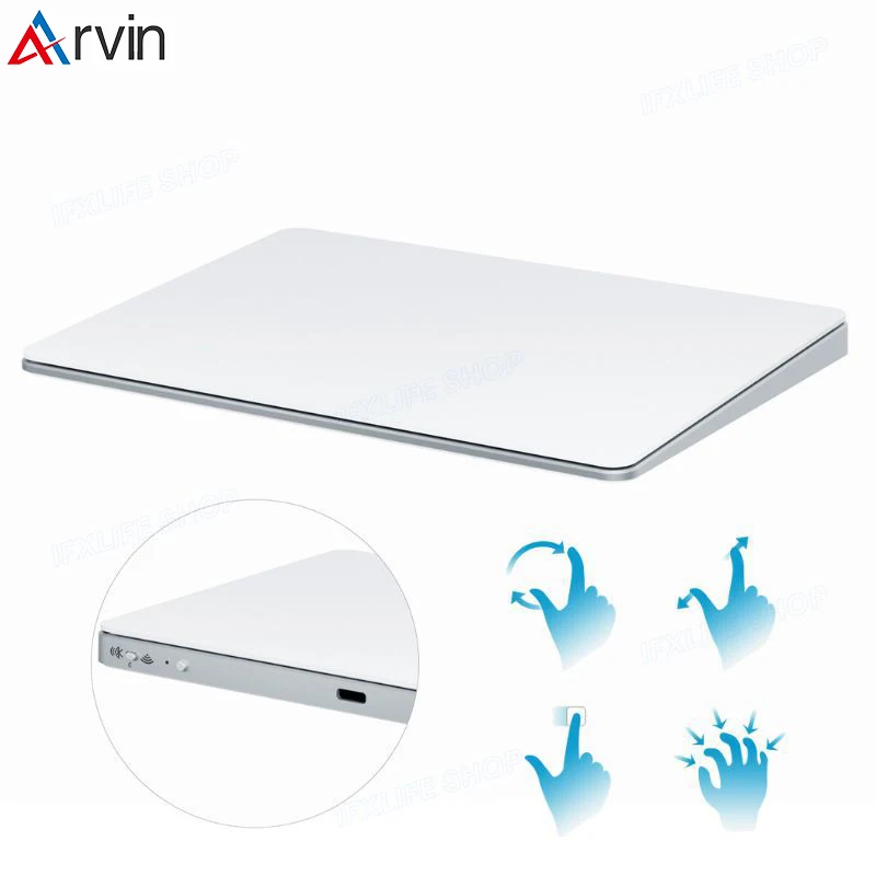 Arvin OS Mac Trackpad Bluetooth Wireless Touchpad Laptop Touch Pad Rechargeable Support Laptop iPad IOS Windows Trackpad Mouse