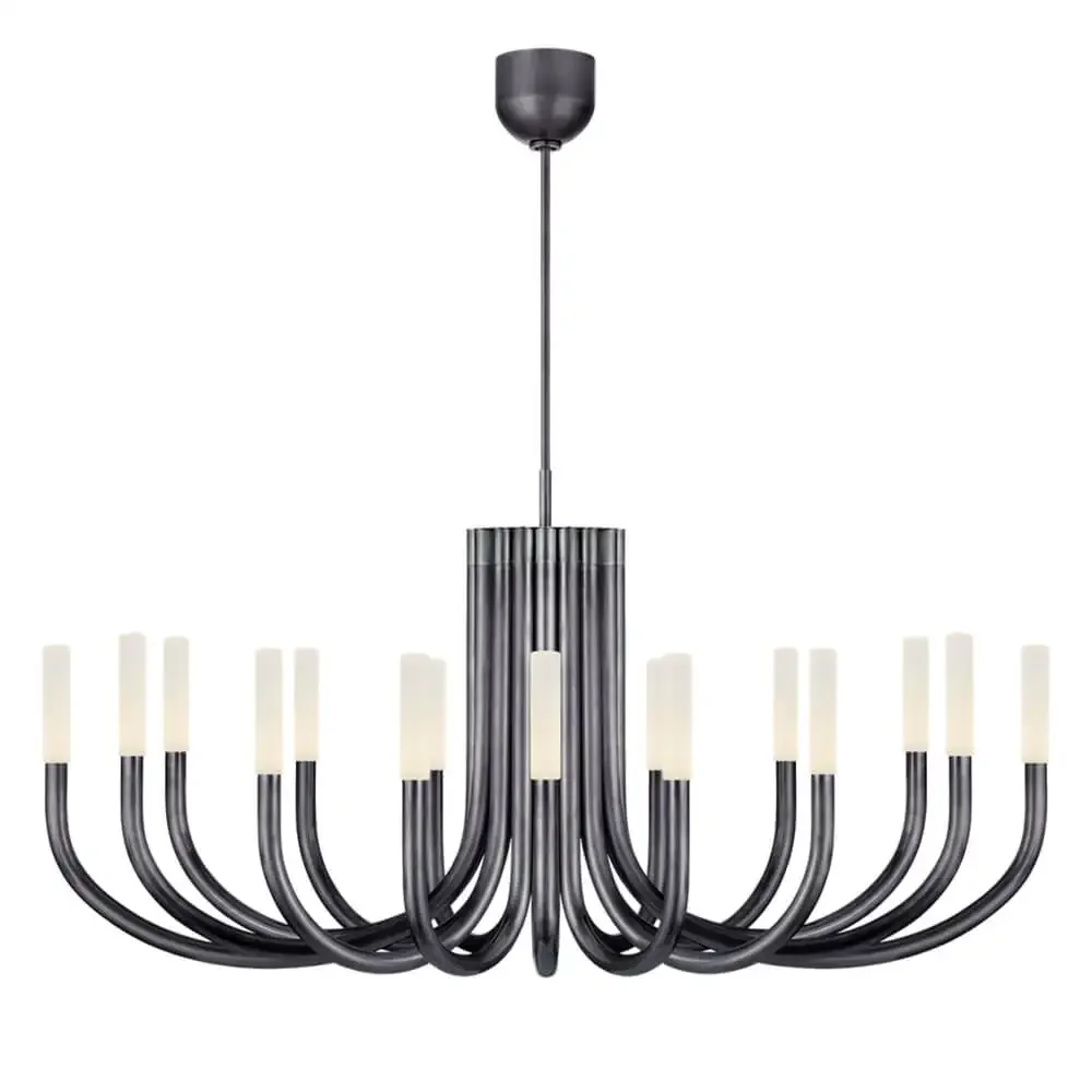 Post-modern Large Oval  For Dining Room Creative Industrial Simple Golden Metal Acrylic