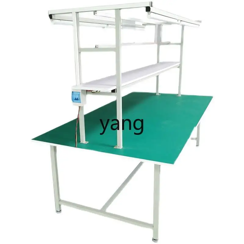 Lmm double-sided anti-static workbench with lamp production line factory workshop assembly table