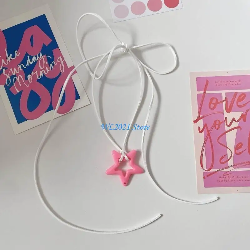 

G5GC Star-shaped Necklace for Women Girls Choker Necklaces Adjustable Neck Chains