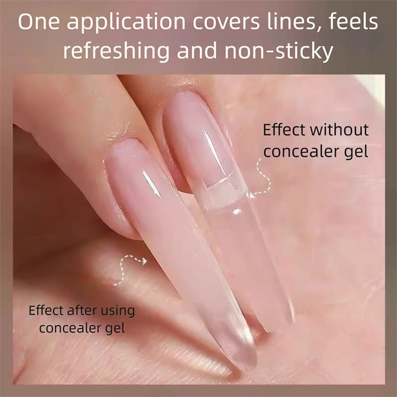 Hautfarbener Nude-Concealer Patting Gel 2026 Neu Exklusiv für Nagelstudios Freihand-Malerei-Gel Blush-Gel Nagellack – Detail 6