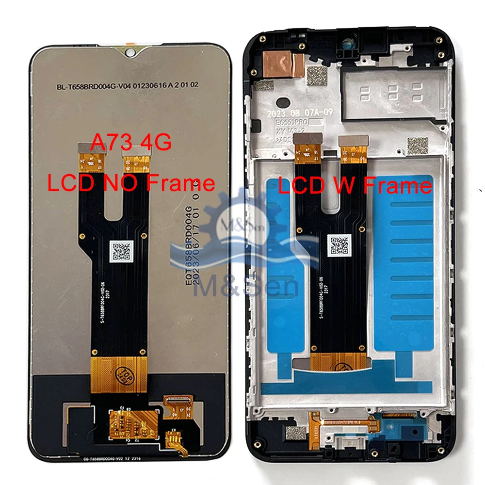 

Original For ZTE Blade V50 Smart LCD 7060 LCD Display Screen Touch Panel Digitizer For ZTE Blade A73 LCD A73 4G 7060 LCD Frame