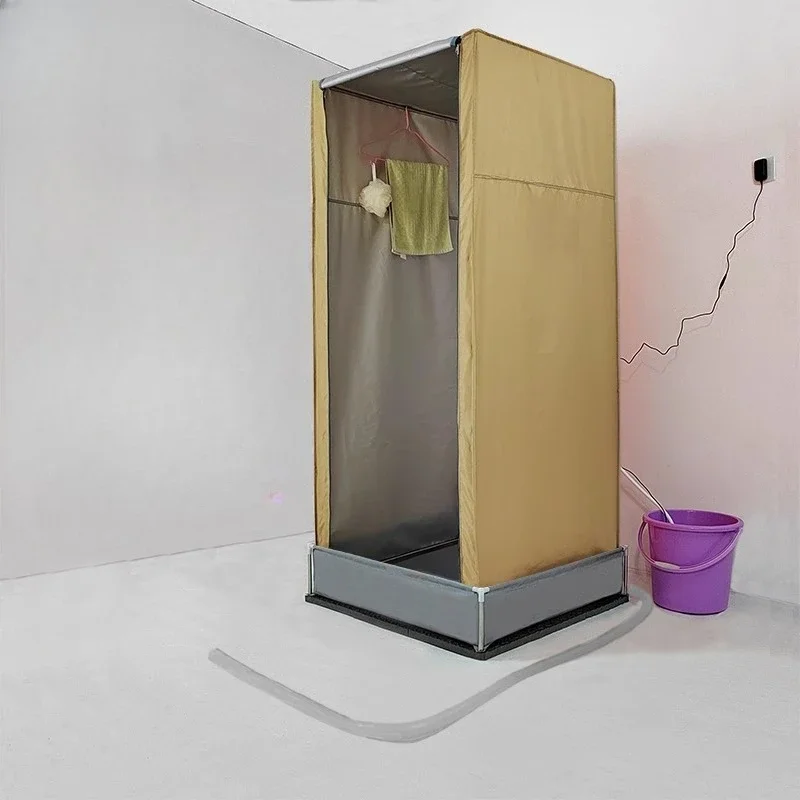 

Tent simple shower room with drainage