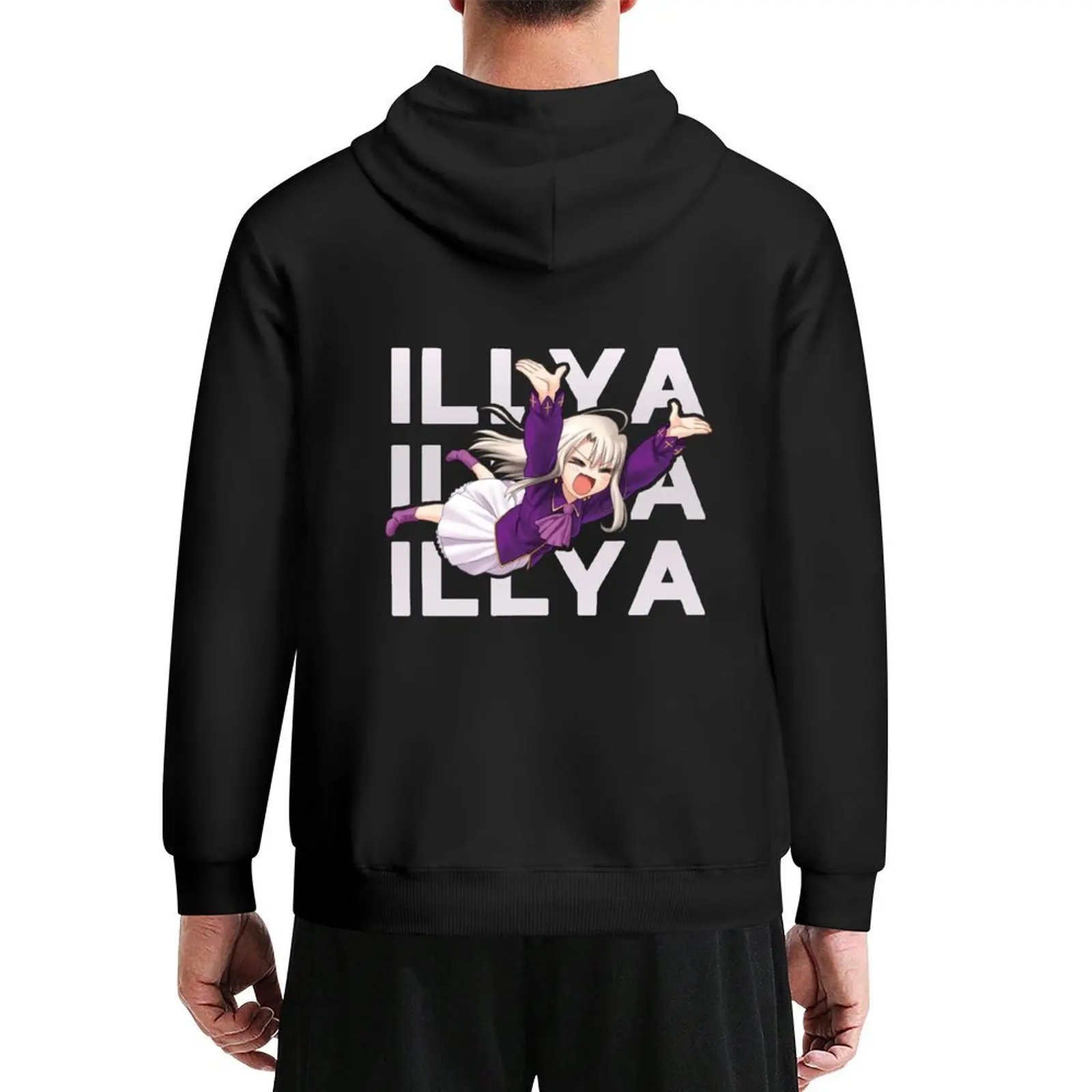 

Illya Jumping from FSN & FA Hoodie men's clothes men's sweat-shirt korean style clothes aesthetic clothing hoodies for men