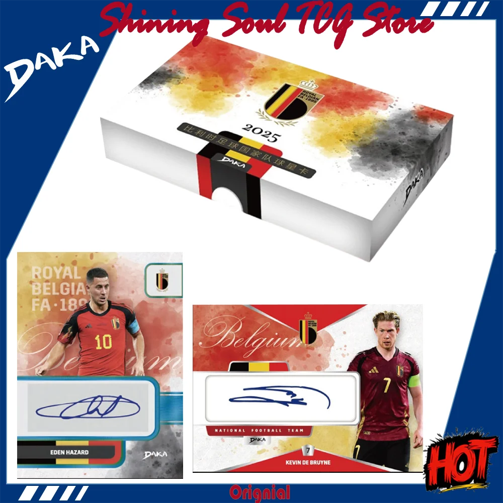Genuine Daka 2025season Official Belgium National Football Team Collection Card Kevin De Bruyne Jeremy Doku Trossard Player Card