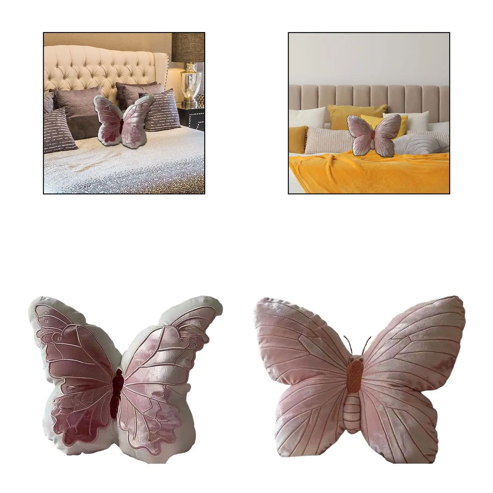 Butterfly Pillow Bedding Birthday Gift Livingroom Halloween PP Cotton Filled Reading Home Desktop Couch Car Thanksgiving Cushion