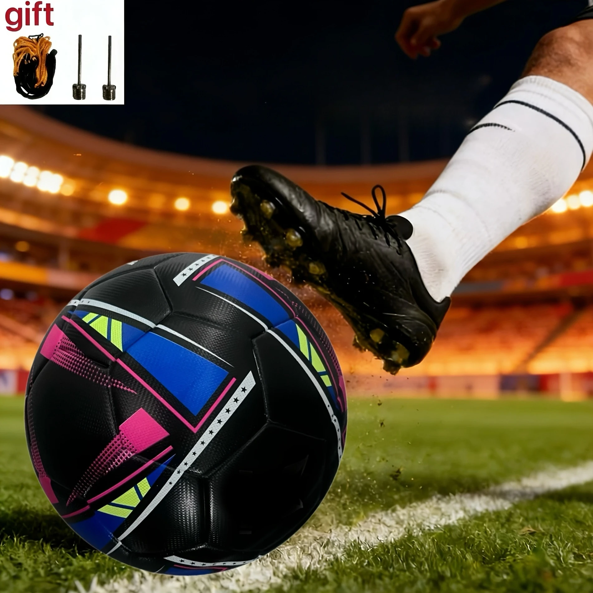 Seamless Heat-Bonded Trainer Ball - Durable PU Material Waterproof Dustproof Stable Flight Trajectory for Various Use Size 5