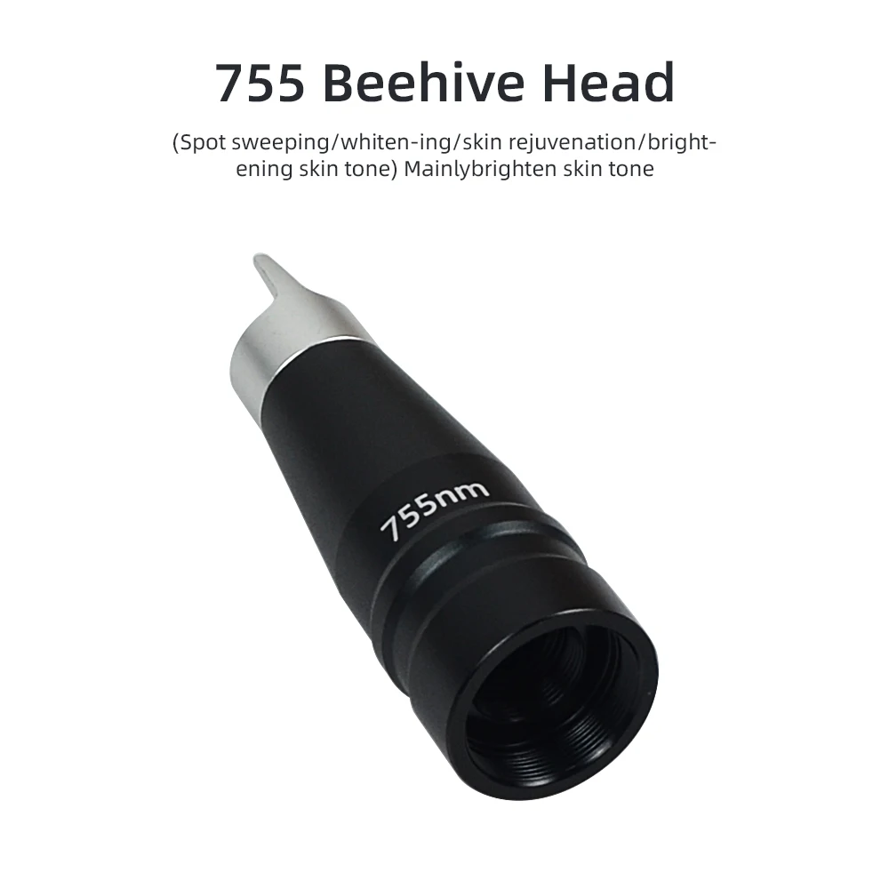 755nm Beehive Head Brightening Skin Tone PICO Non Invasive YAG Laser Without Water Picosecon Tattoo Removal Machine Accessory