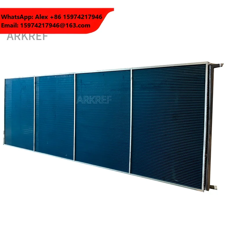 High-Efficiency Customized Copper Coaxial Coil Copper Tube Aluminum Fin Heat Exchanger For Chiller/Condenser/Evaporator