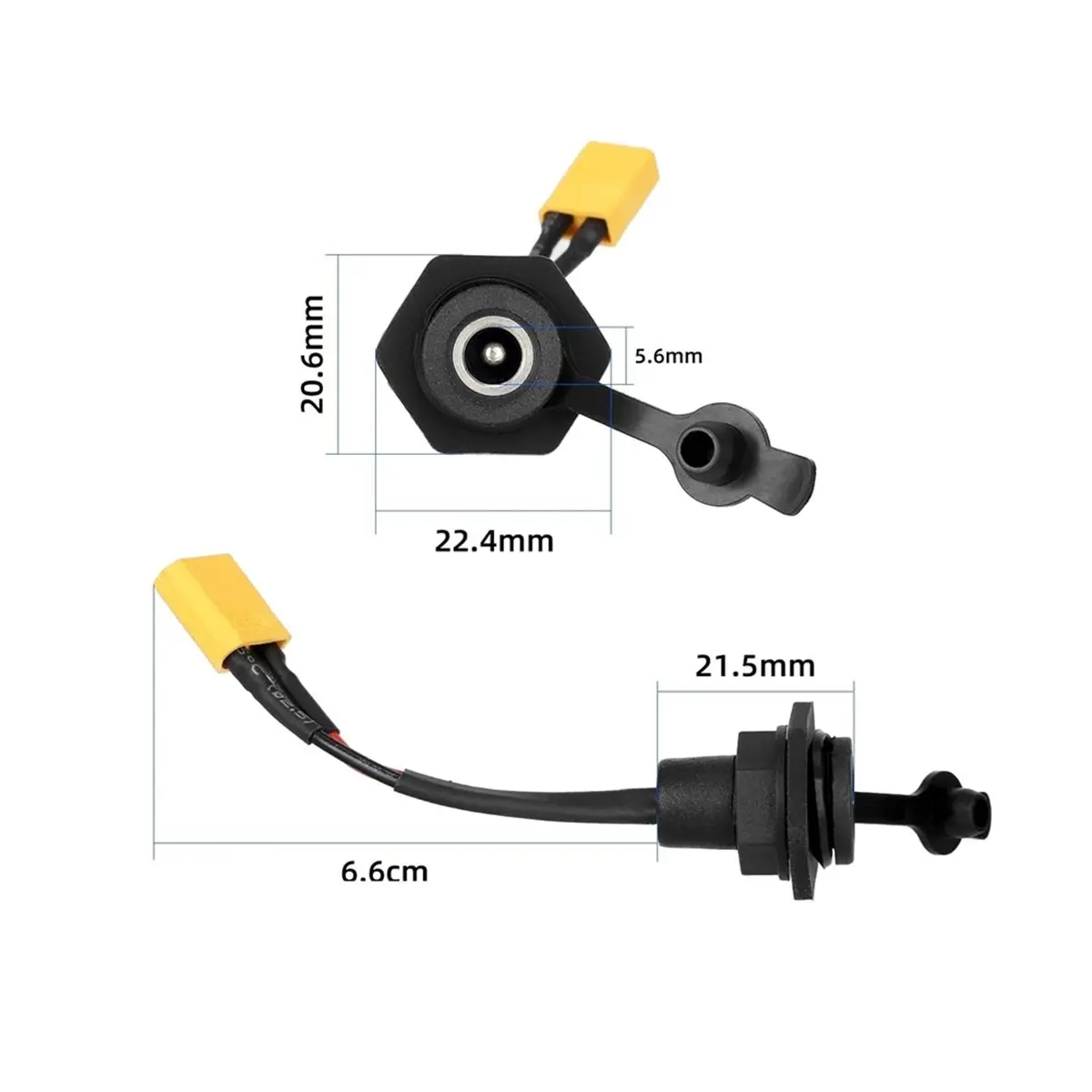 (A99Z] For S1 Max Scooter Charging Port with Rubber Electric Scooter Power Interface Replace Accessories
