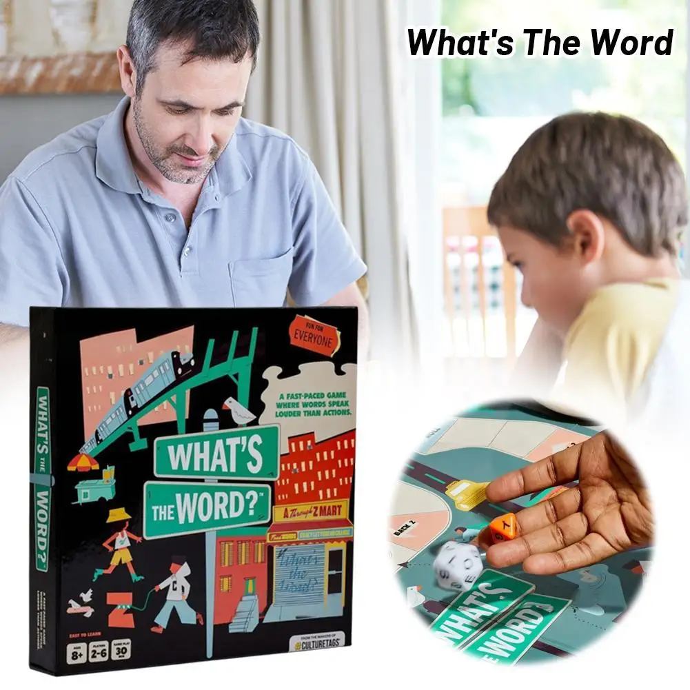 Whats The Word-A Board Game That Makes Everyone Guess And Laugh Parent-Child Interactive Party Board Games New Year Gifts