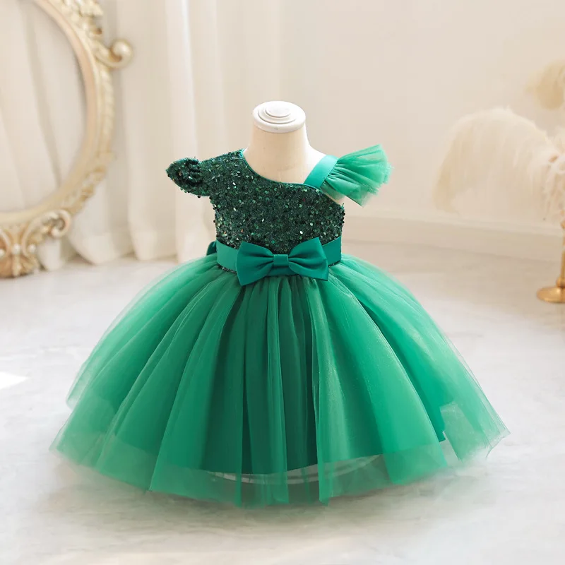 

New Year Dress For Girls Birthday Baptism Dress Kids Christmas Costume Sequin Tutu Children'S Luxury Dresses Halloween Costume