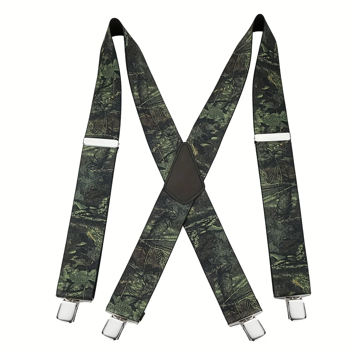 قميص بدلة رجالي بأربعة مشابك غير قابلة للانزلاق على شكل أوراق شجر 5 حمالات