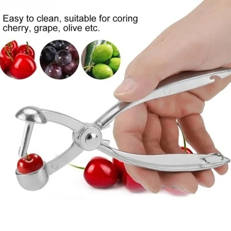 1PC 18CM Cherry Fruit Kitchen Pitter Remover Olive Corer Remove Pit Tool Seed Gadge Fruit and Vegetable Kitchen Tools Nutcracker