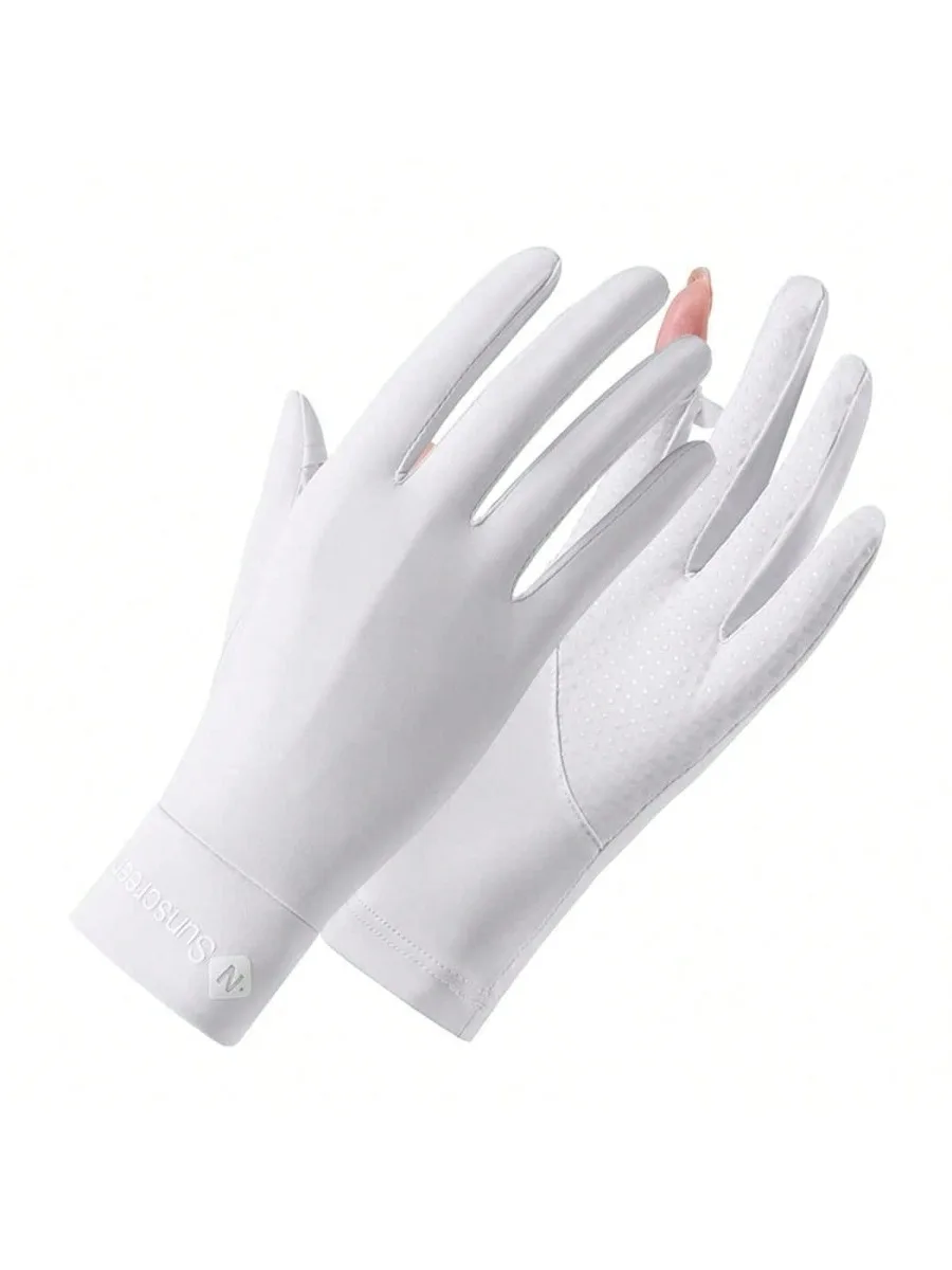 AliExpress NONE 1 pair Summer Sunblock Gloves UV Protection Non-Slip Touchscreen Driving Gloves for Women Cyling Riding Outdoor