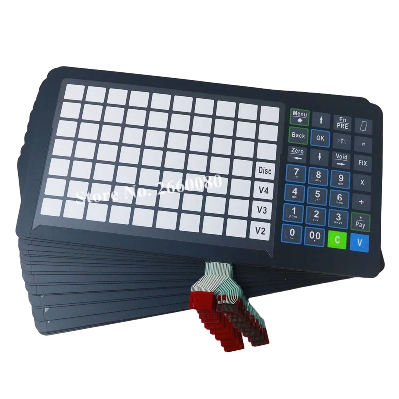20pcs/lot Brand New bPLus  KeyPad with Overlay Film English Language for Mettler Toledo BPlus bPlus Scale Parts Keyboard