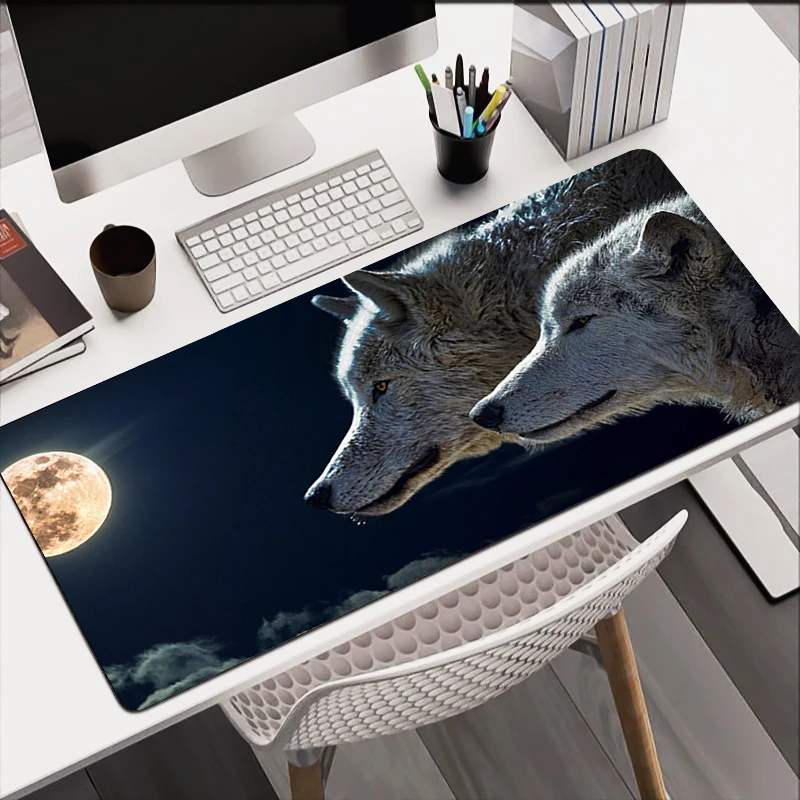 Large Gaming Mousepad Beautiful Wolf Gifts Soft Mousepads Desk Pads For HD PC Keyboard Mats Table Rug 900x400 Computer Mousepad