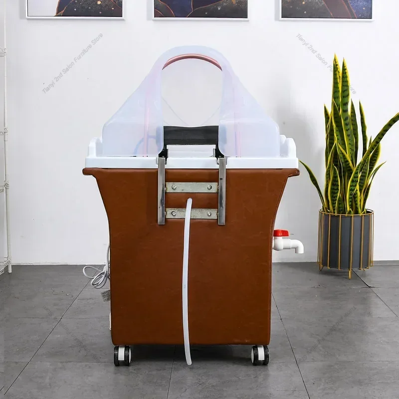 Multifunction Shampoo Chairs Removable Equipment SPA Constant Temperature Heating Shampoo Basin Commercial Furniture Cama Champu