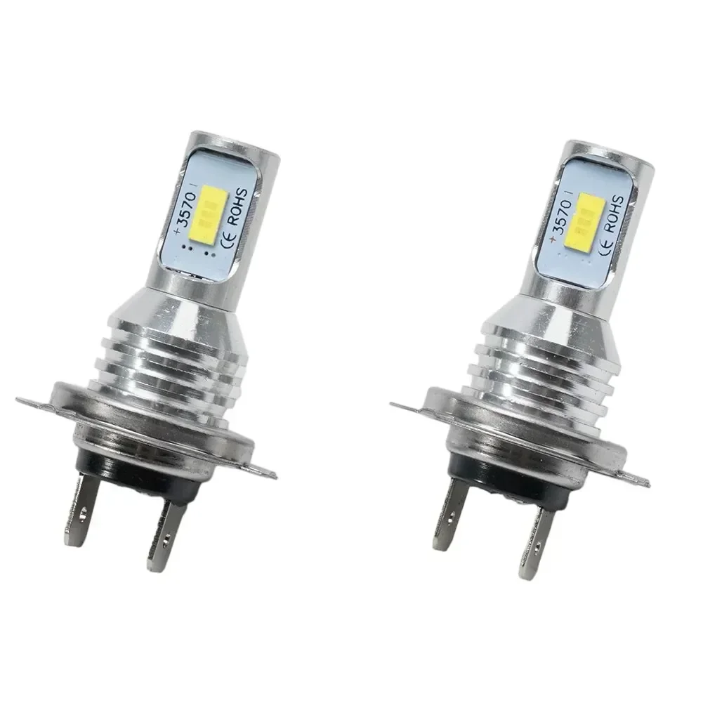 2pcs H7 LED Headlight Bulb Beam Kit 12V 55W LED Super Bright Car Light Headlamp H7 Hi/Lo Beam Conversion Globes Bulbs 8000Lm