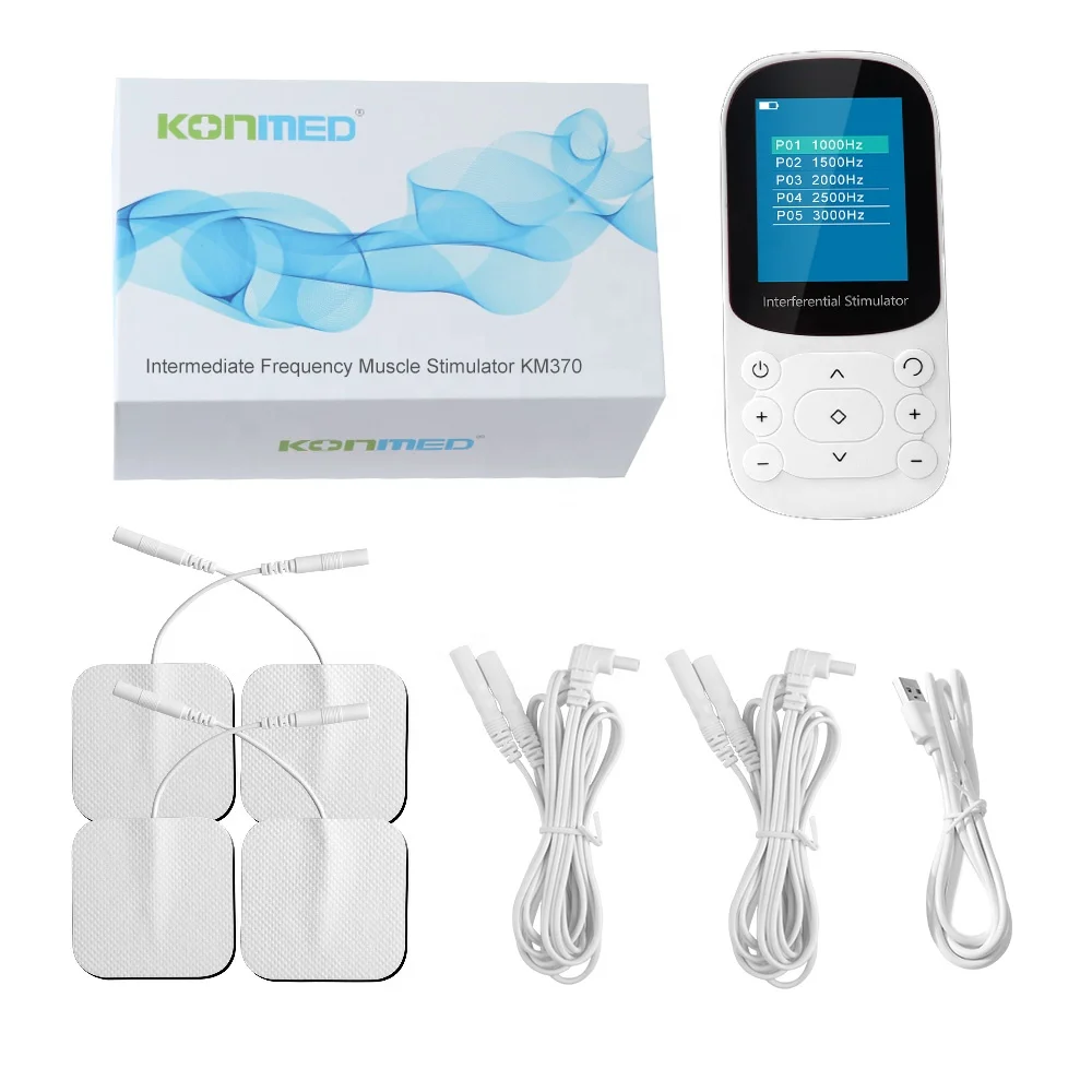 TENS EMS Device KM370 Intermediate Frequency Muscle Stimulator Electronic Pain Relief Therapy Machine