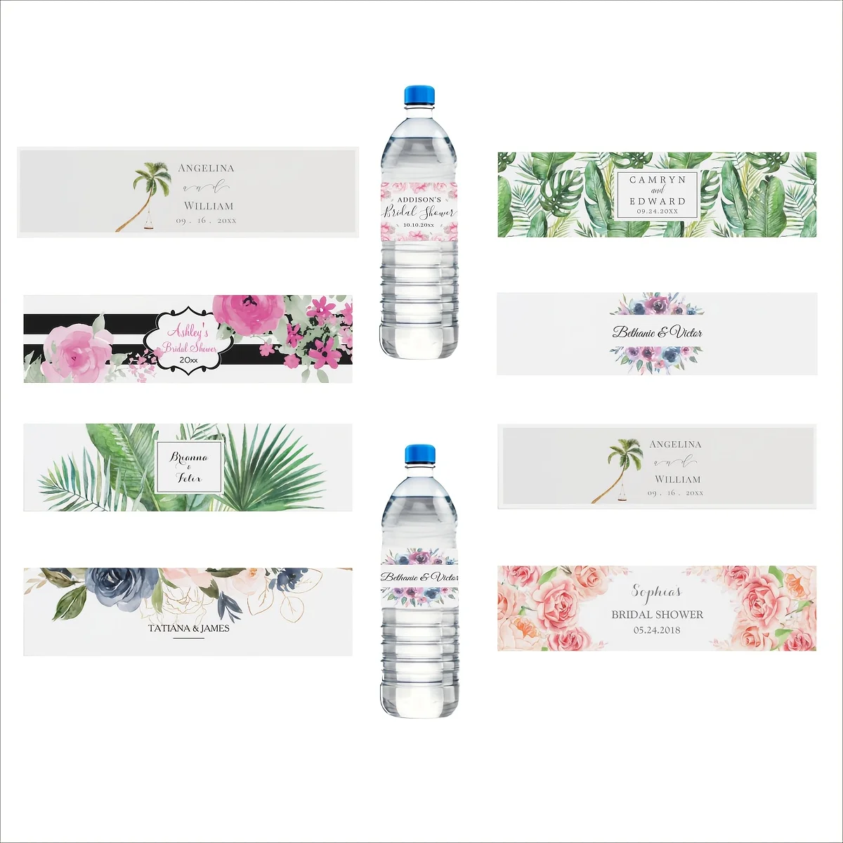 مخصص 30 قطعة عيد ميلاد التعميد الزفاف الاحتفال التسمية شخصية زجاجة التسمية ملصق مخصص اسم النص ملصق