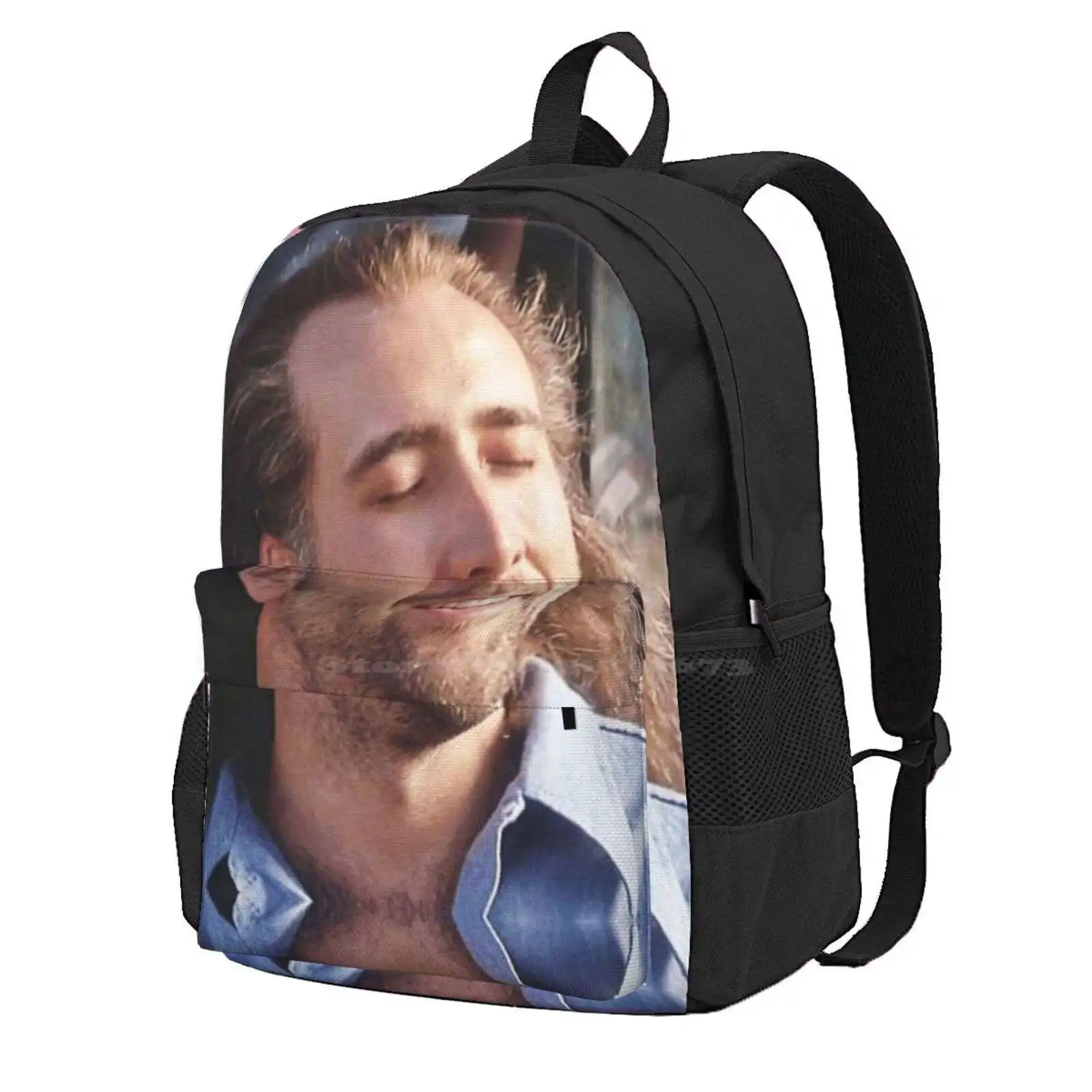 Nicolas Cage Hot Sale Schoolbag Backpack Fashion Bags Nicolas Cage Sexy Con Air World Actor Celebrity Famous Movies Films Tv