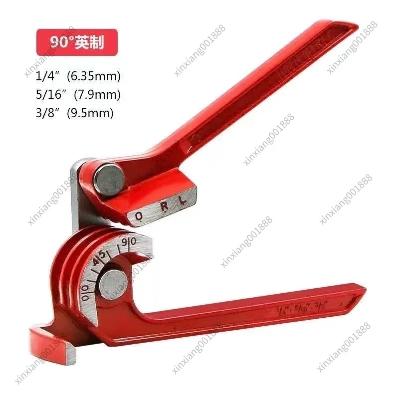 For Metric & Imperial 3 Slot Manual Pipe Bender 6mm 8mm 10mm Copper Tubing Bending Tool For Air Conditioner Maintenance