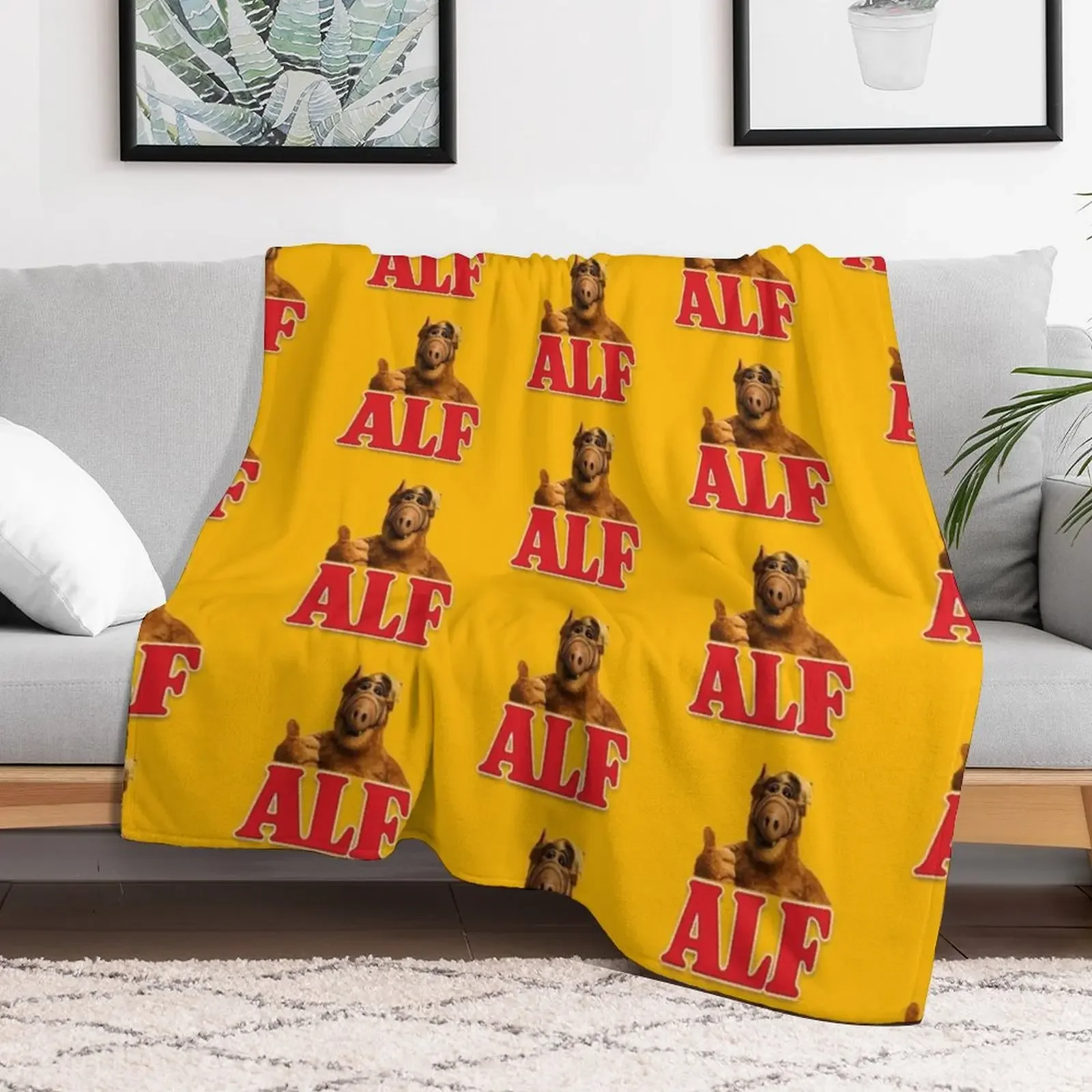 ALF - Alien Life Form Throw Blanket Bed Furry Luxury Throw Blankets