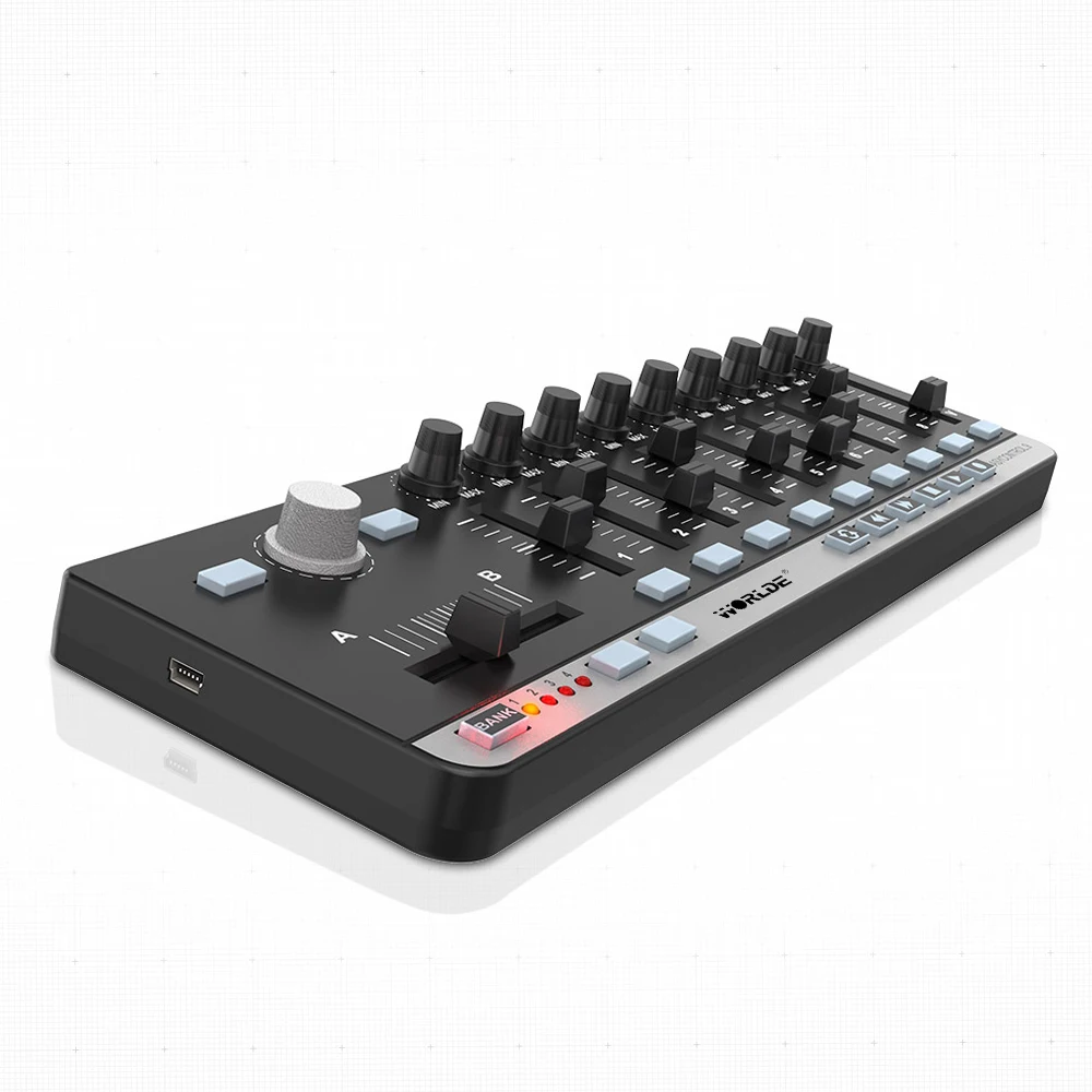 WORLDE EasyControl.9 Portable Mini USB 9 Slim-Line Control MIDI Controller