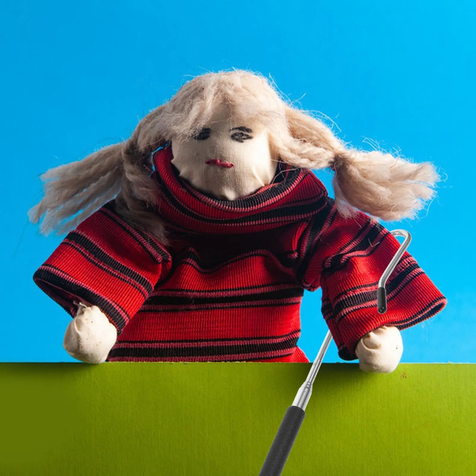 

Stable Hook Design Puppetry Control Tool Flexible Arm Positioning Support Wide Range Motion Half-Body Puppet Performance Rod