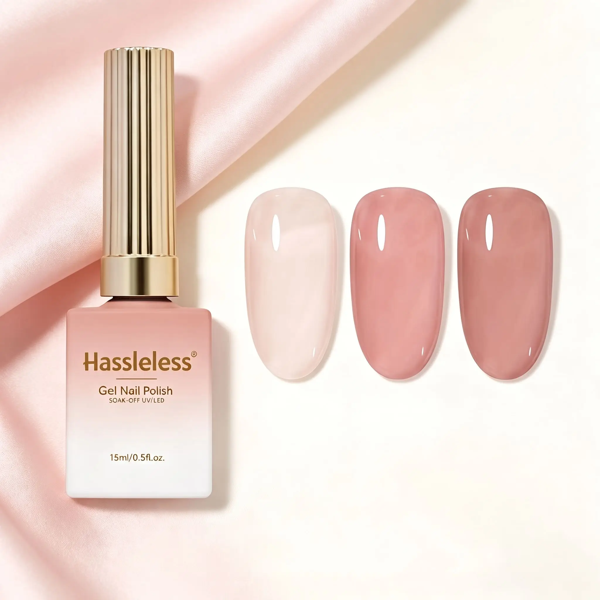 Unkomplizierter transparenter Ice-Jelly-Gel-Nagellack, Einzelflasche für semi-permanente Jelly-Maniküre, klare und feuchtigkeitsspendende Jelly mit semi-transparenter Textur. – Detail 6