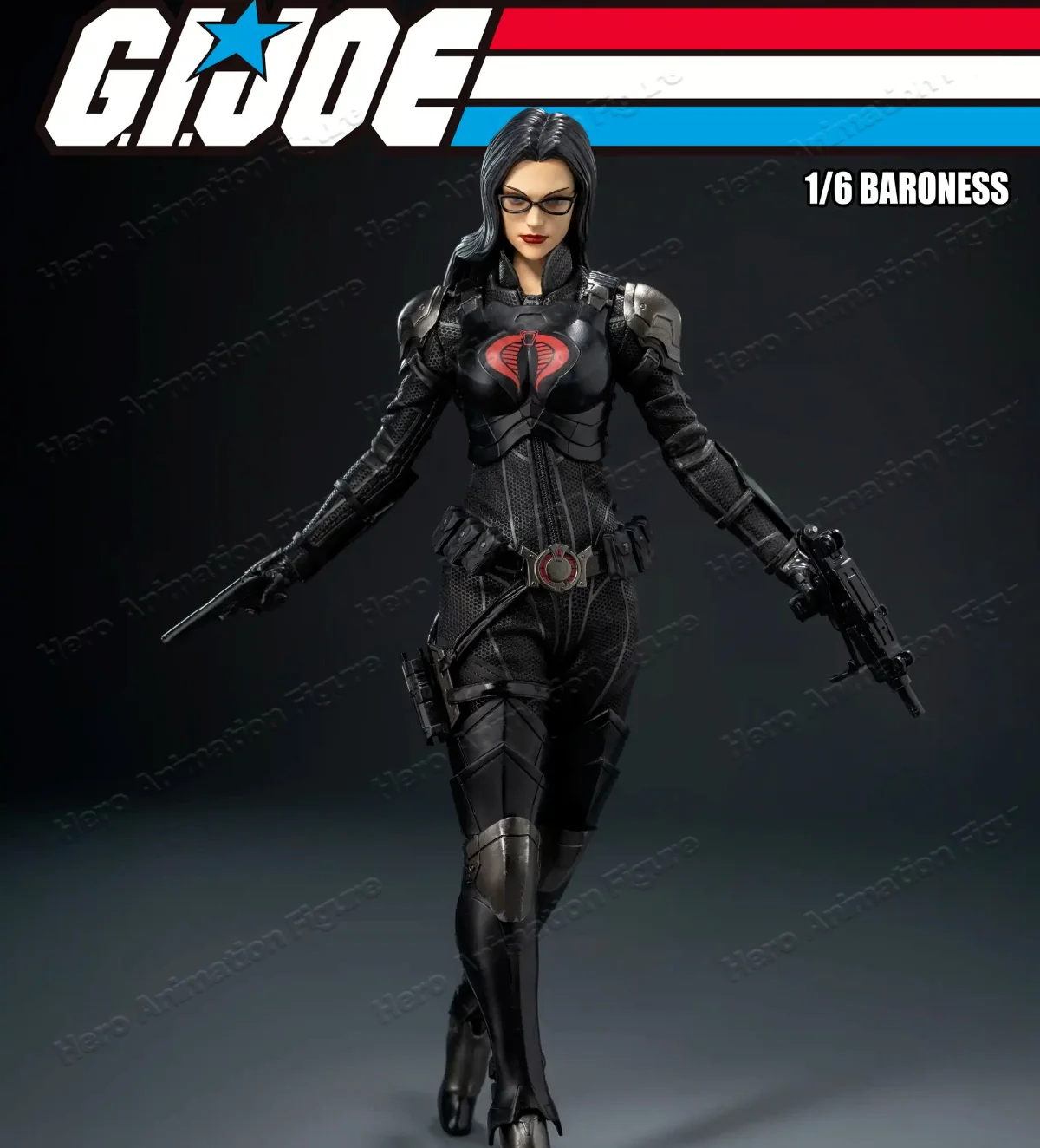 In Stock [Original] Threezero 3Z0350 FigZero G.I.JOE Baroness 1/6 Action Figure Model Toy Gift Collection view 4