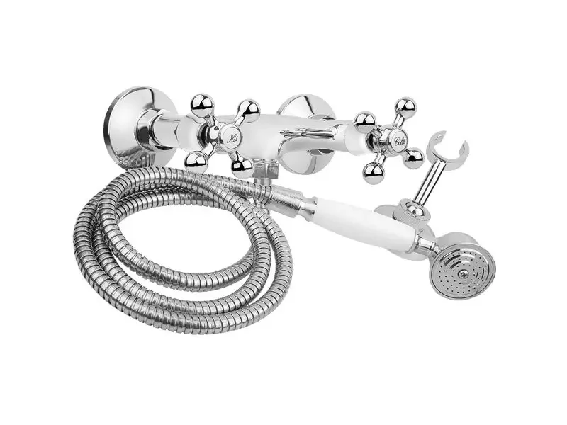 Stilo Retro Chrome Spray Wall Douchekraan