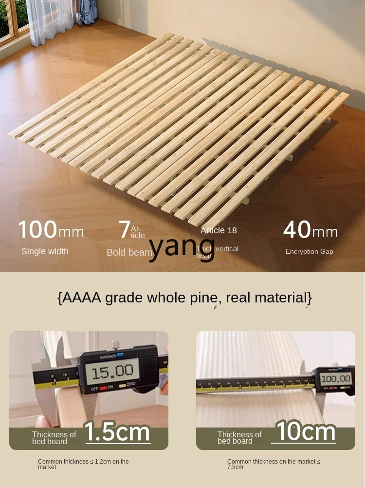 LH medieval style solid wood bed, high-class master bedroom retro ash wood pattern cloth soft bag double bed