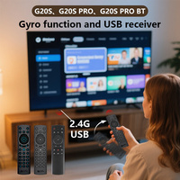 G20S Voice Remote Control IR Gyroscope G20SPRO BT5.0 Backlit 2.4G Wireless Air Mouse For Android TV BOX X96 H96 MAX T95
