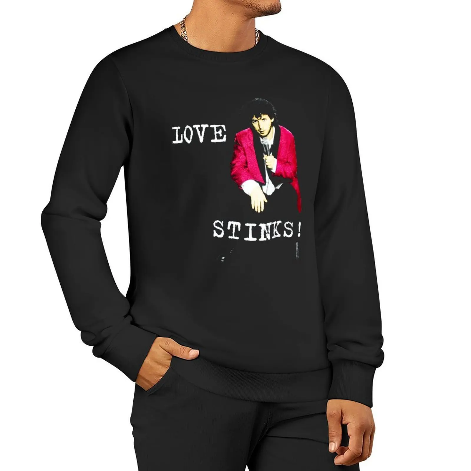 1998 the wedding singer Vintage LOVE STINKS! Classic 90&x27;s Pop Culture Adam Sandler Gift Pullover Hoodie