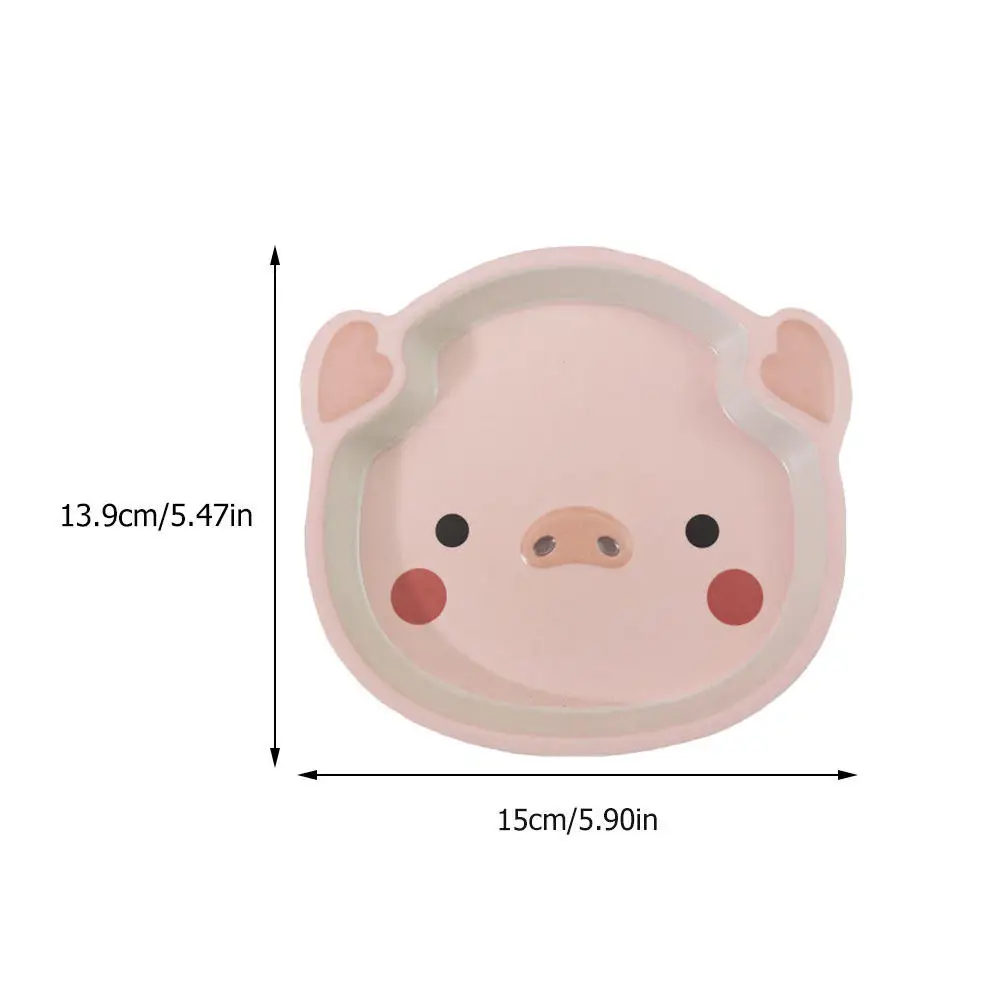 Resin Dinner Plate Cute Sturdy Light Feeding Tool Compartment Plate Tableware Tableware